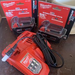 M18 Batteries and Charger 