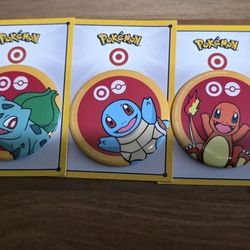 Pokemon X Target Base Set Pins All 3