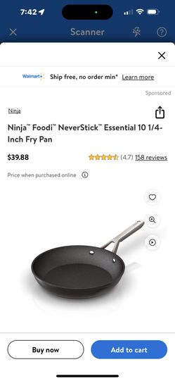 New Ninja Foodi NeverStick Cookware 10 1/4 Inch Fry Pan for Sale in  Houston, TX - OfferUp