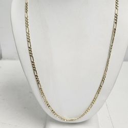 14kt Gold Figaro Link Chain 13.4G 22"