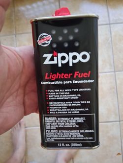 Unopened can of zippo lighter fluid