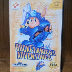 SEGA GENESIS ROCKET KNIGHT ADVENTURES - COMPLETE (TESTED & WORKING) 