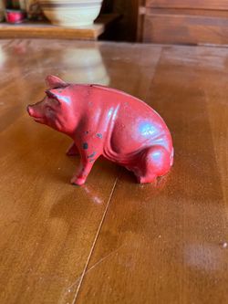 Cast iron bank - Pig