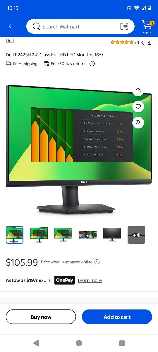 Brand New Dell 24" LED Computer Monitor