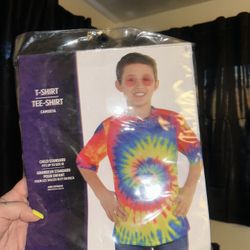 kids tye dye shirt for costume 