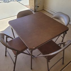 Card Table And Chairs