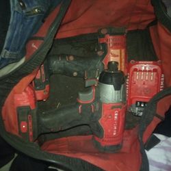 Craftsman Impact And Regular Drill With One Battery No Charger 