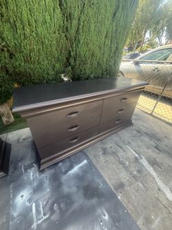 Long dresser dark brown color