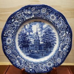 Staffordshire Liberty Blue Independence Hall 