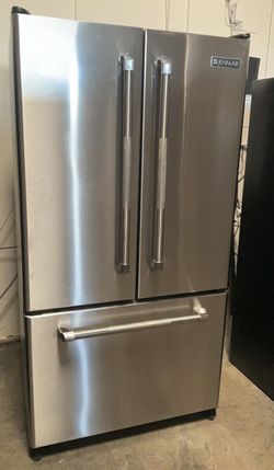 Jenn Air 3 Door Stainless Steel Refrigerator
