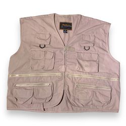 Rio Bravo Beige Fly Fishing Tackle Safari Outdoor Travel Vest Men’s Size 2XL
