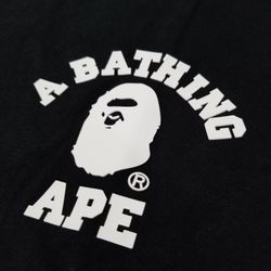 BAPE silicon college one point black tee