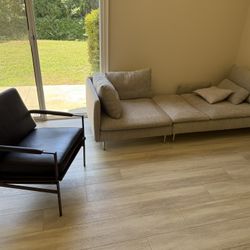 Sectional Sofa + Single Armchair