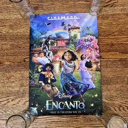 DISNEY'S ENCANTO - 13"X19" D/S ORIGINAL PROMO MOVIE POSTER COLORING on back
