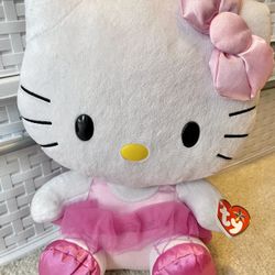 Hello Kitty Plushie Toy Stuffed Animal 12x10.5