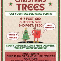 Fresh Christmas Tree Delivery • $70–$250