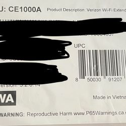 Verizon CE1000A WiFi 6 Range Extender