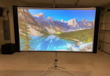 Portable Epson Accolade DUET projector screen