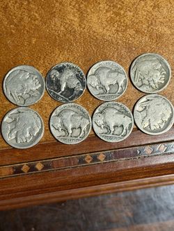 Nice 👍!! Lot of 8 Vintage Buffalo Nickels – 1913–1938