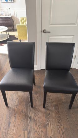 Crate and Barrel Dining Chairs x 2