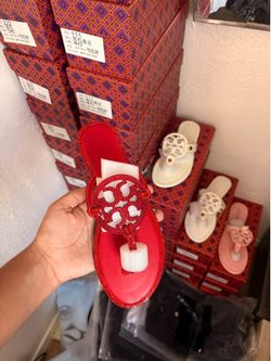 Red Tory Burch Sandals