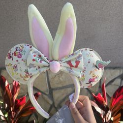 Disney Bunny Minnie Mouse Ears Headband Thumper White Rabbit Easter Spring