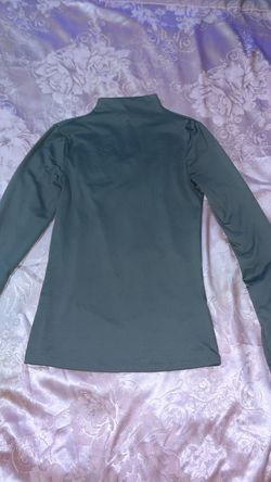 Gray Long Sleeve Turtleneck Top