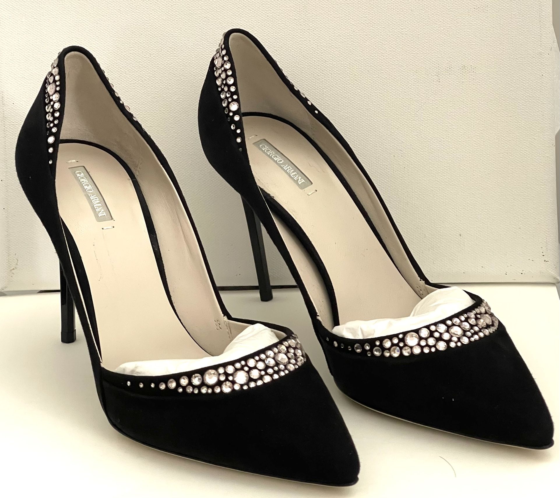 Giorgio Armani Velvet Court Shoes- Brand New