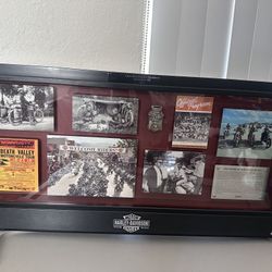 24”x 12” Harley Davidson Freedom wof the Open Road Archive Collection Shadow Box 2011