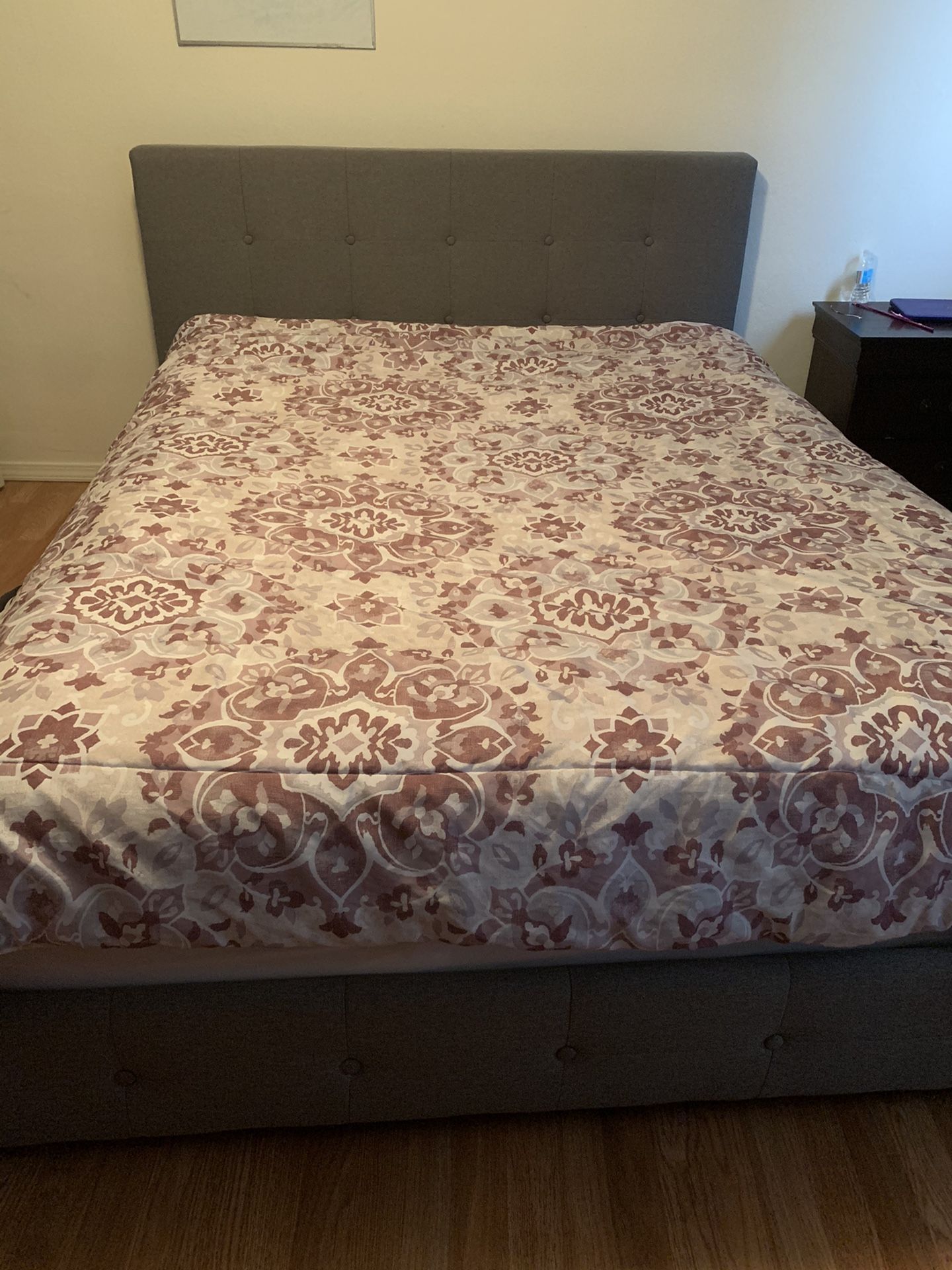 Platform Bed frame. Mattress not included. Great condition, no spots, marks, or Tears. Not even a year old