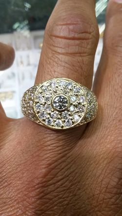14k Gold Diamond Ring 2.50 ct Diamonds 14.5 grams