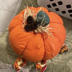 Stuffed Pumpkin Decor