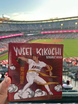 Yusei Kikuchi Bobblehead Angels NIB June 8, 2026