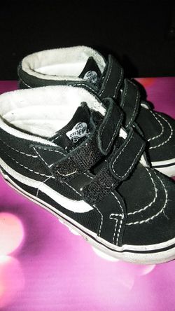 Vans Skateboard Toddlers Size 7.5 Black