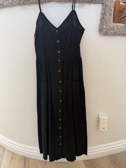 Black Linen Dress