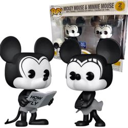 Funko Pop! Disney - Pilot Mickey & Minnie Mouse D23 Expo Exclusive - Collectible