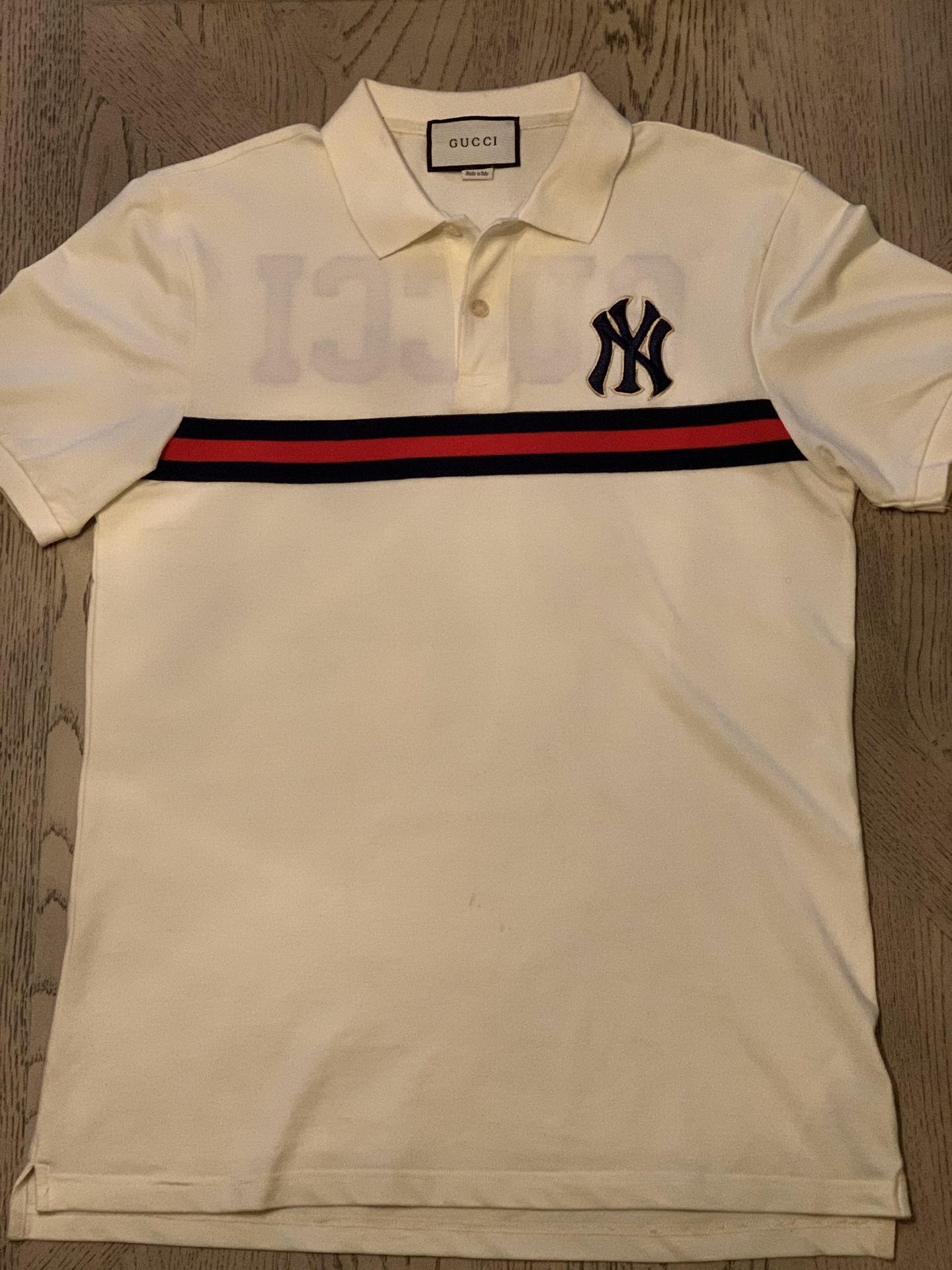 Ny Yankees Gucci Collar Shirt