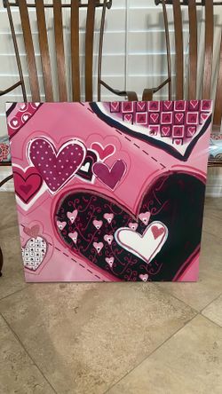 2 ft x 2ft Heart Art