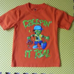 Halloween "Creepin' It Real" Boys Shirt - XS (4-5)