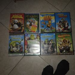 Dvd Dreamworks Family Night Shrek Bee Movie Madagascar 2 Eldorado Kung Fu Panda Over Hedge $3 all $20