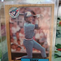 Tony Fernandez Error 1987 Topps Darker Wood Grain Baseball Card Plus Correct 1987 Topps Tony Fernandez 