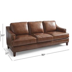 Collin's Leather Couch