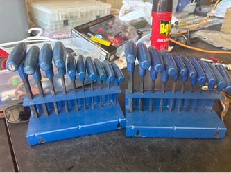 Standard and Metric Allen hex key sets