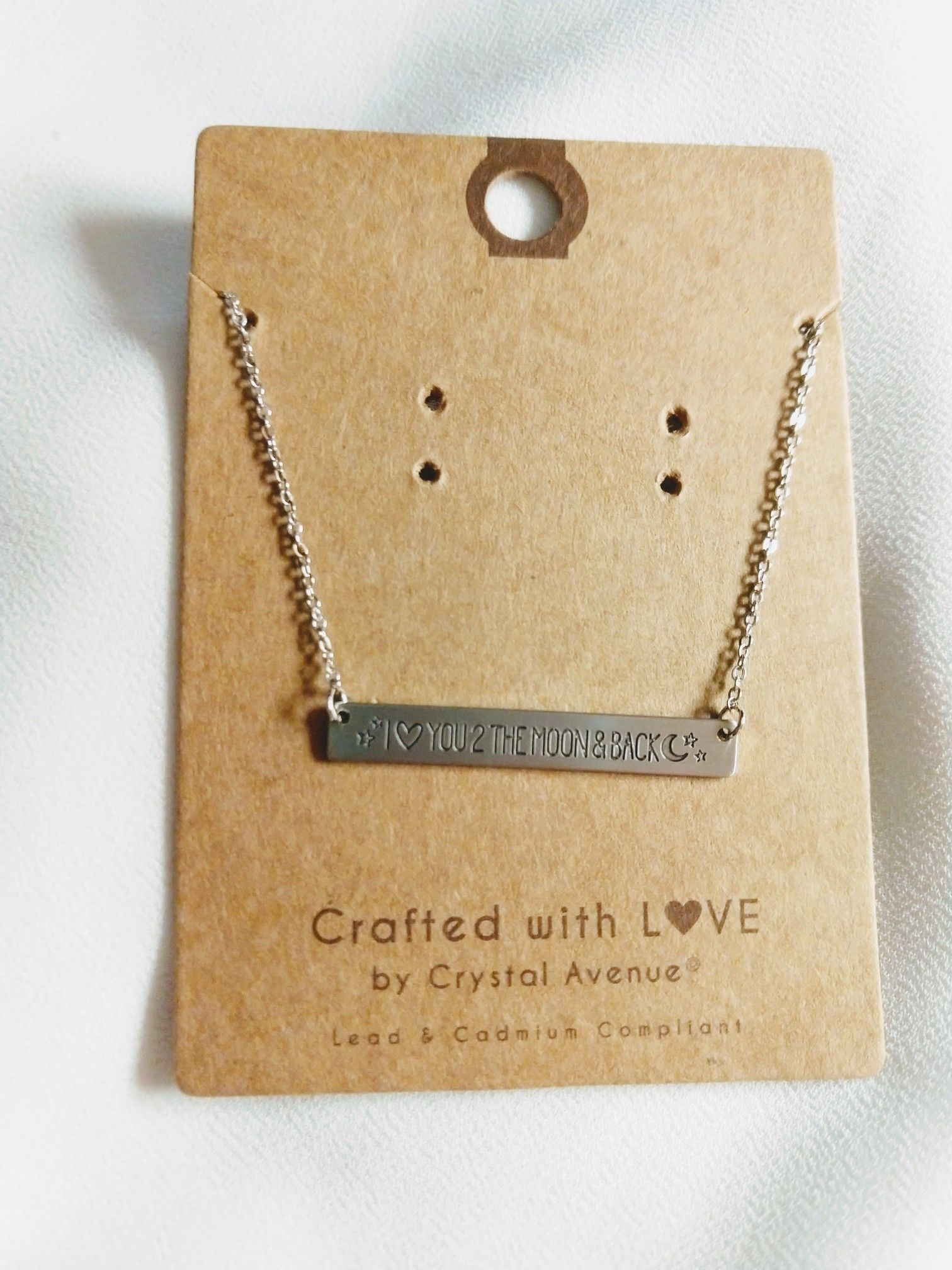 New "I Love You 2 The Moon & Back" Necklace
