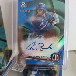 Rangers Aaron Zavala Rookie Autograph Card