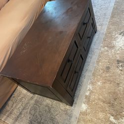 Fold up (free) Coffee Table With Storage Drawers.