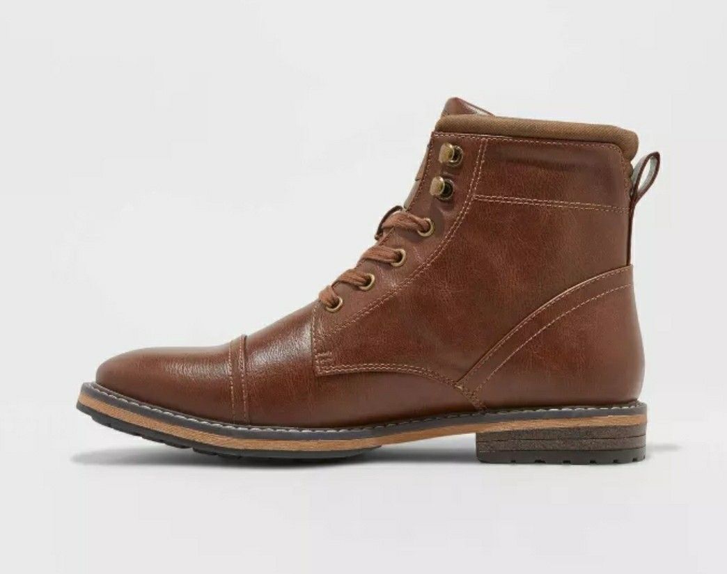 Target/Shoes/Men's Shoes/Boots Men's Jeffrey Cap Toe Combat Boots - Goodfellow & Co Size 10 1/2