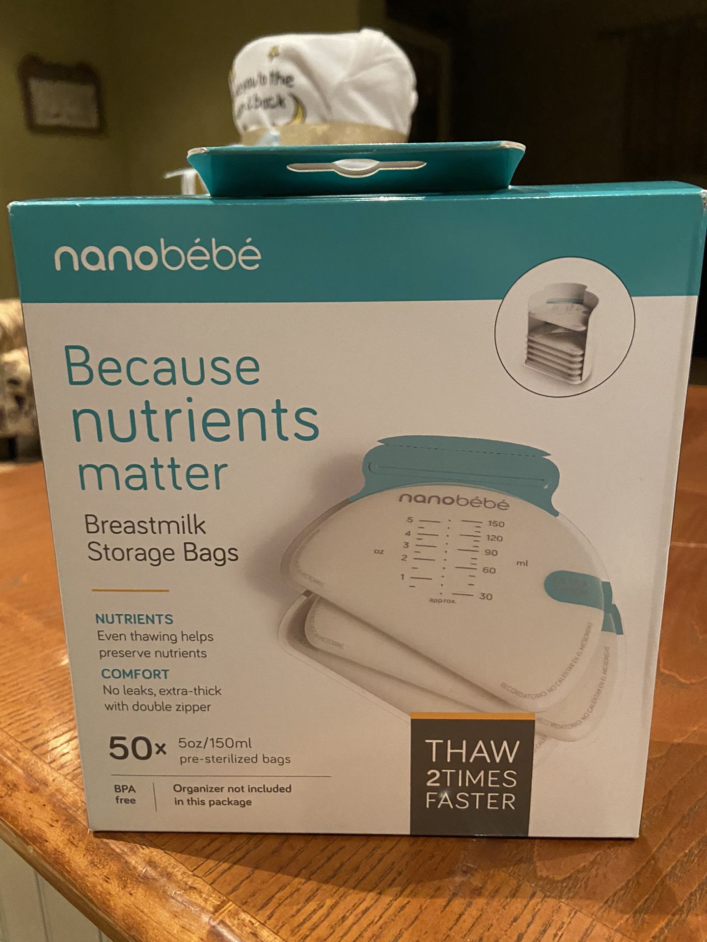 New nanobebe breast milk storage bags