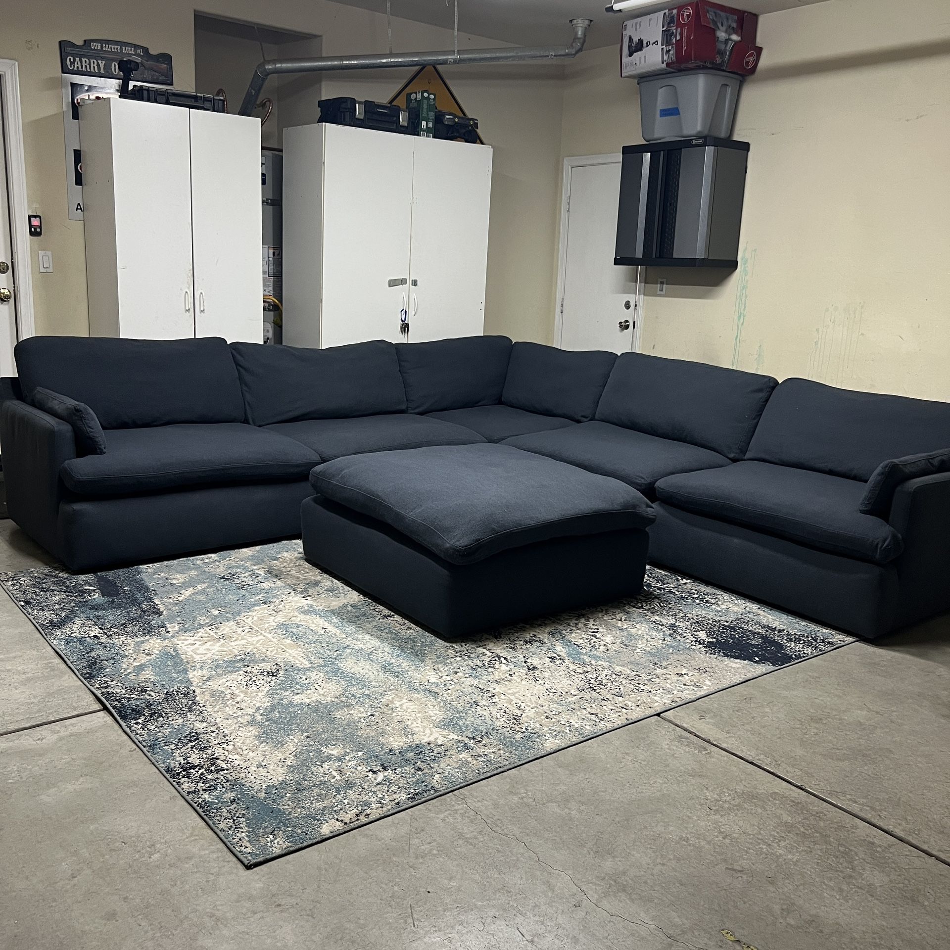 Sectional Sofa Couch with Ottoman Free Local Delivery Available 🚚