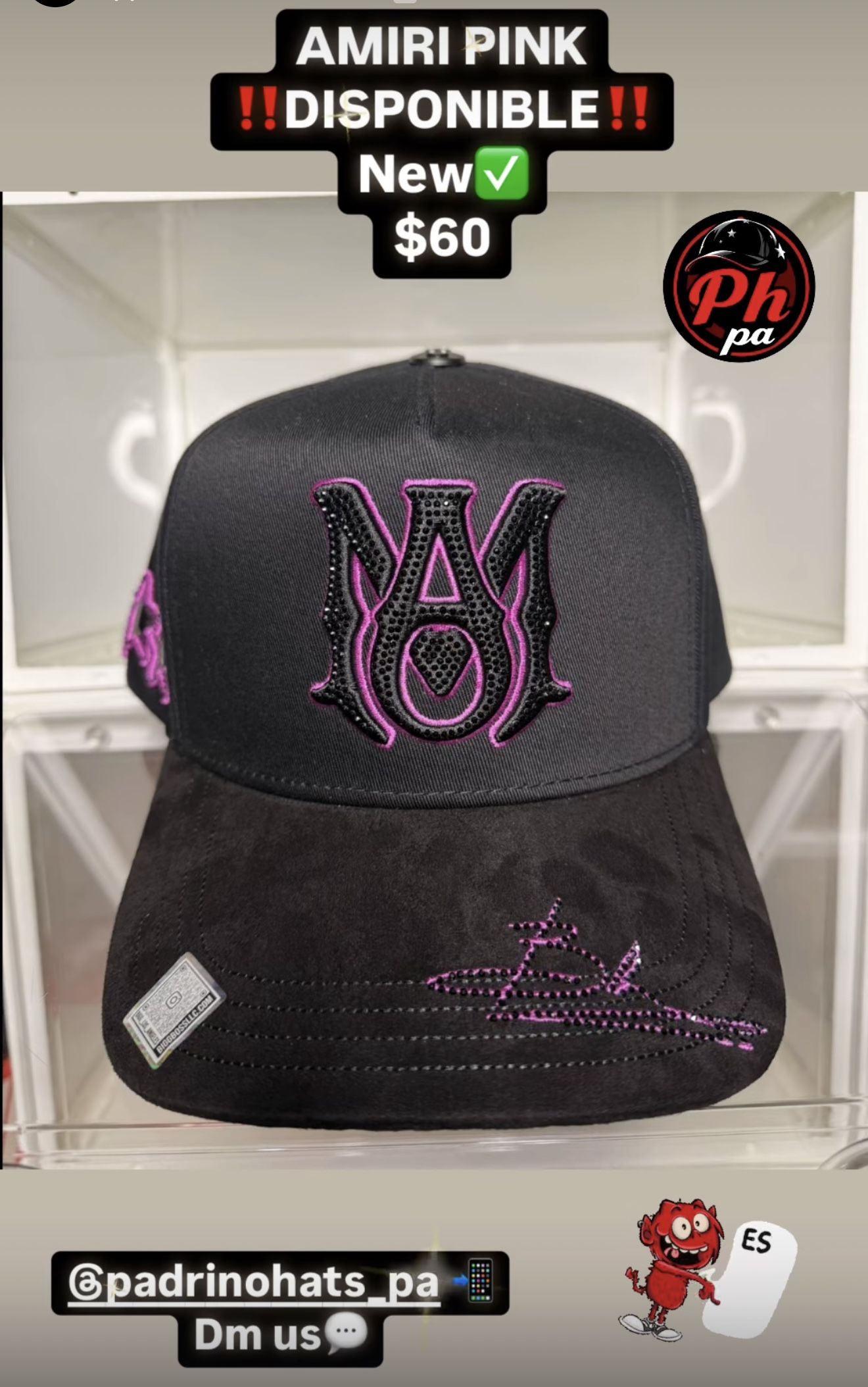 AMIRI PINK HAT